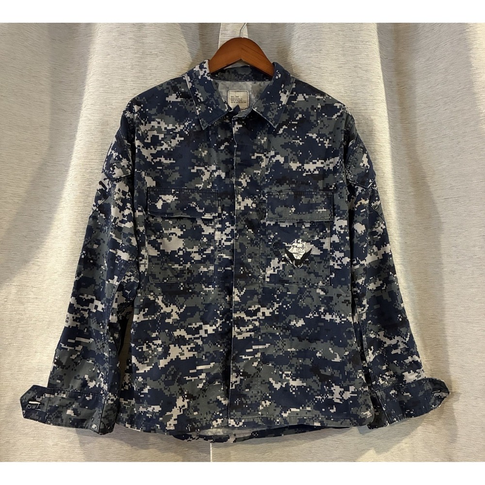 U.S. Navy Digital Camo Working Shirt Blouse Small‎ Short Jacket Airsoft USA Made